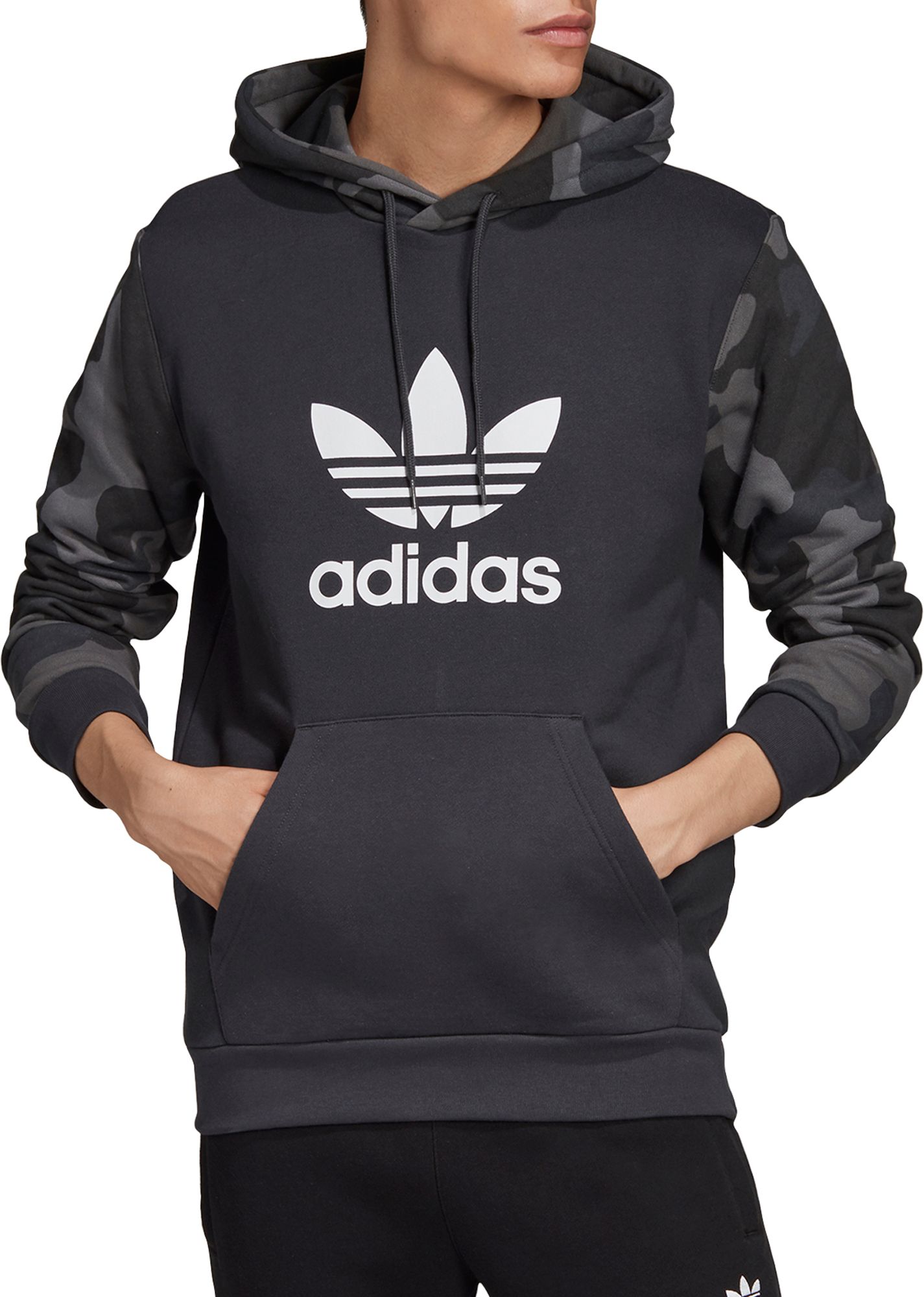 adidas originals trefoil camo hoodie