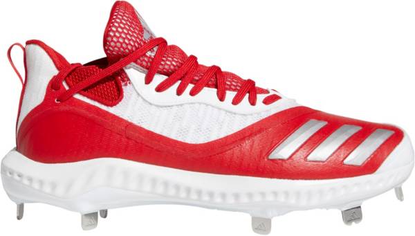 Red adidas best sale baseball cleats