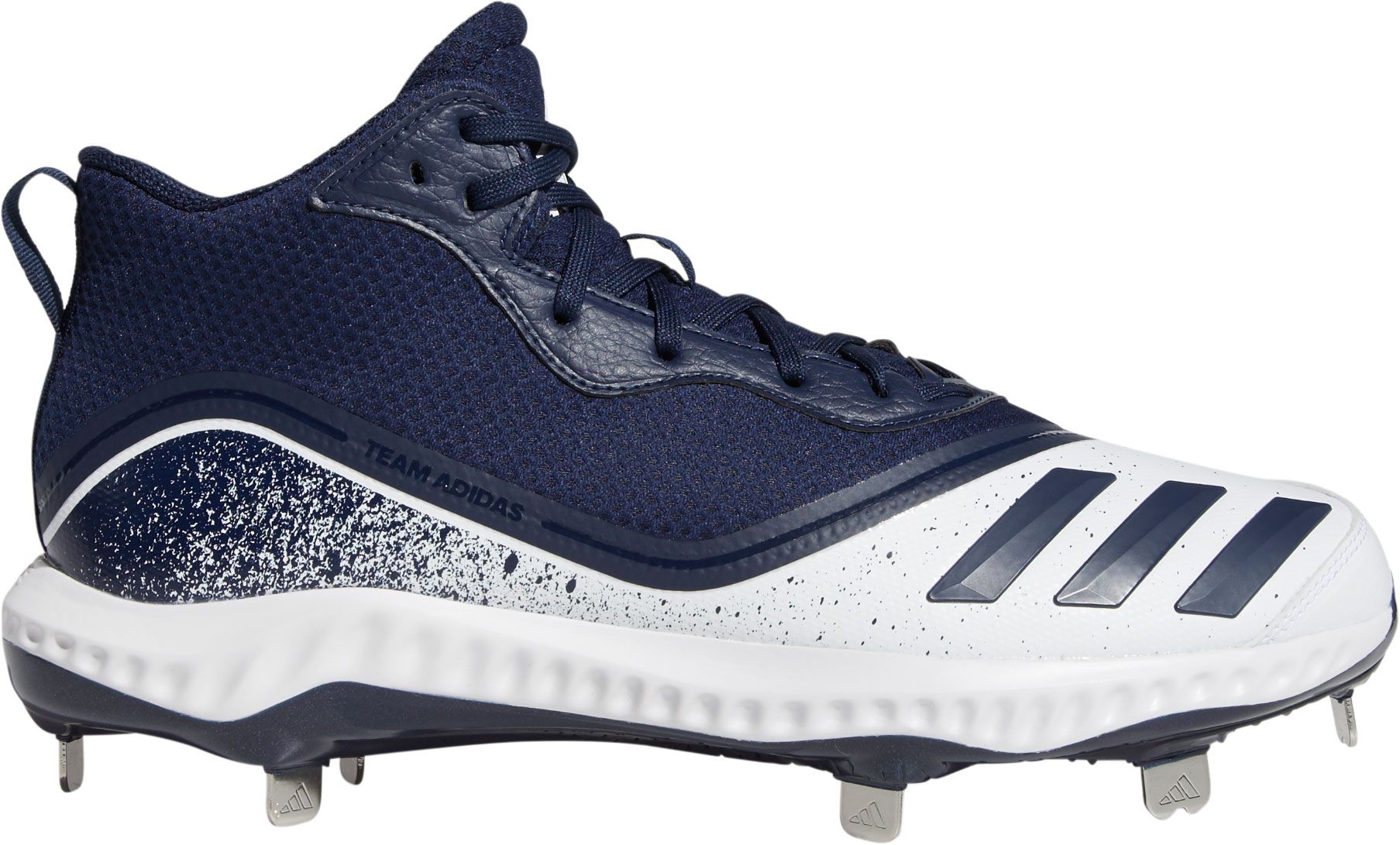 navy blue and gold baseball cleats