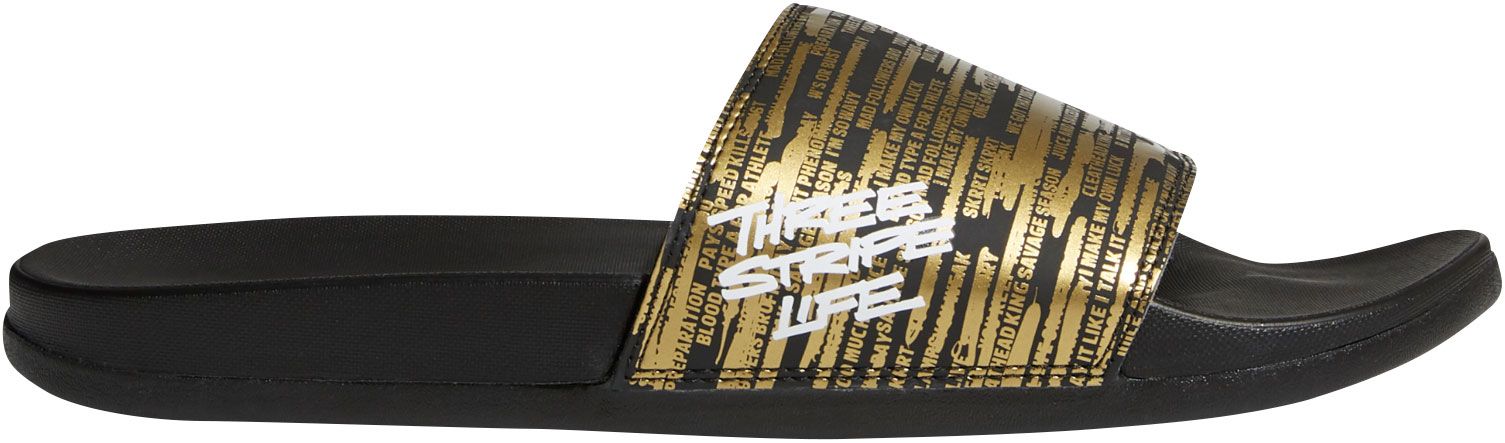 adidas three stripe slides