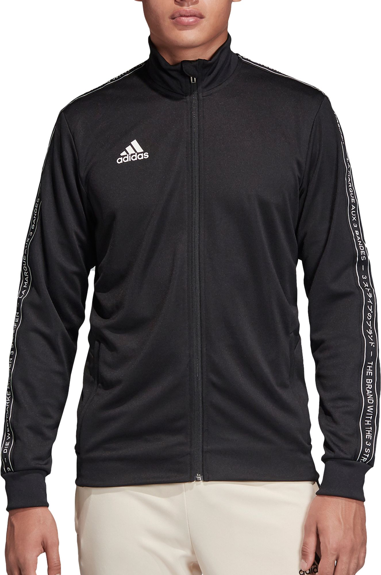 black adidas training jacket