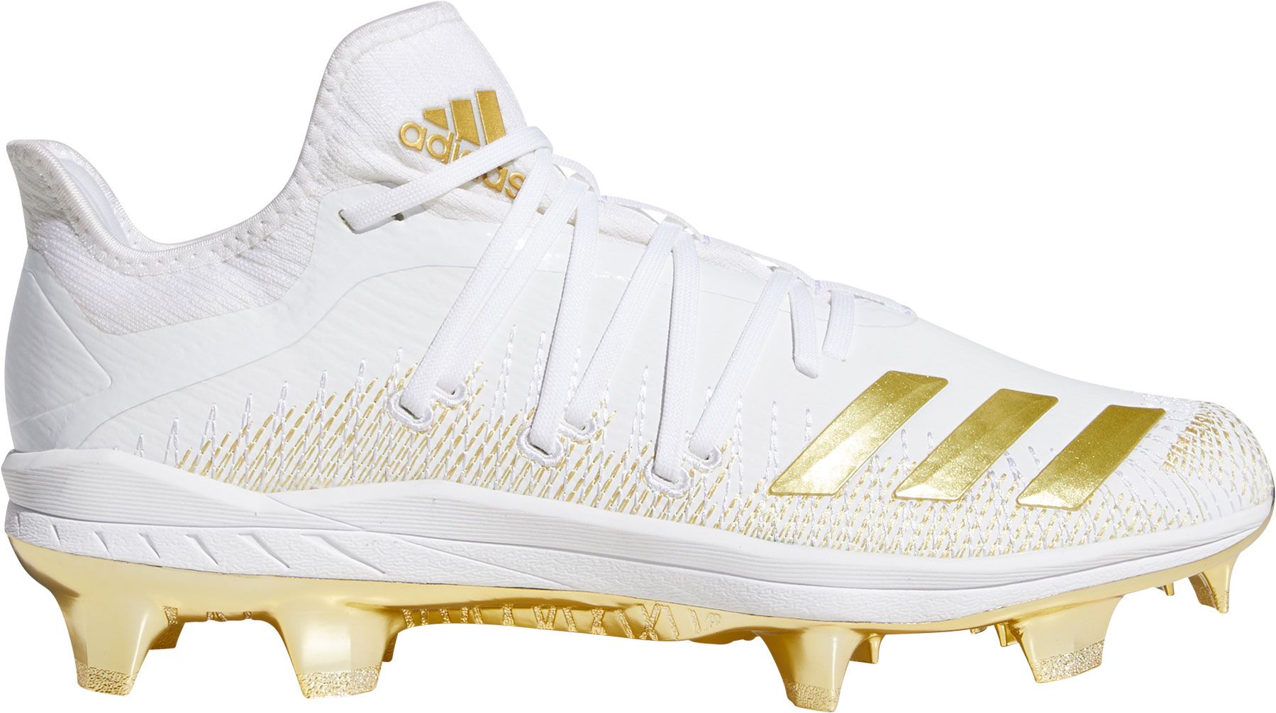 white and gold nike baseball cleats