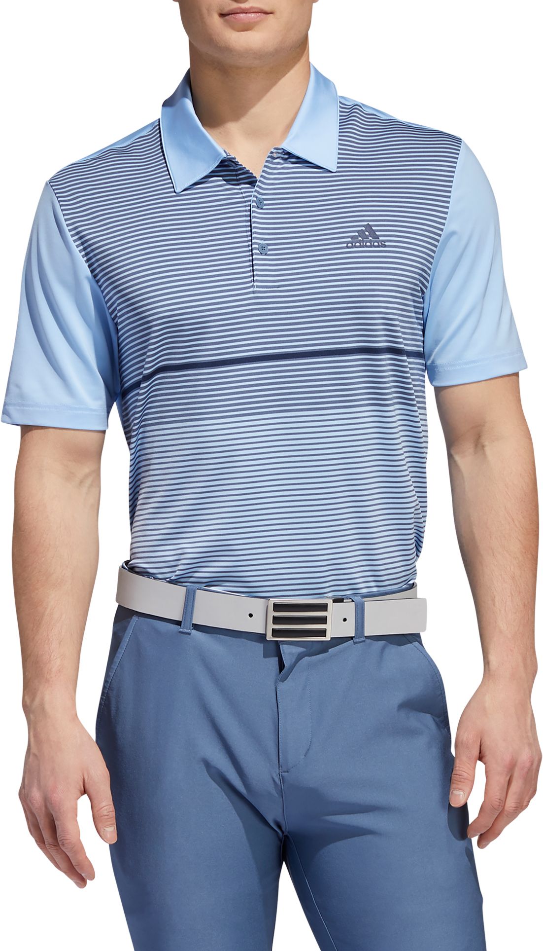 adidas men's ultimate365 colorblock golf polo