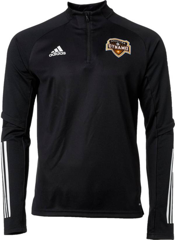 adidas Men's Houston Dynamo Black Training Quarter-Zip Pullover Shirt