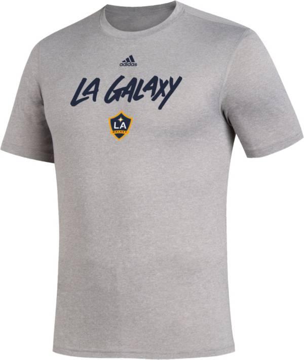 adidas Men's Los Angeles Galaxy Wordmark Gray T-Shirt