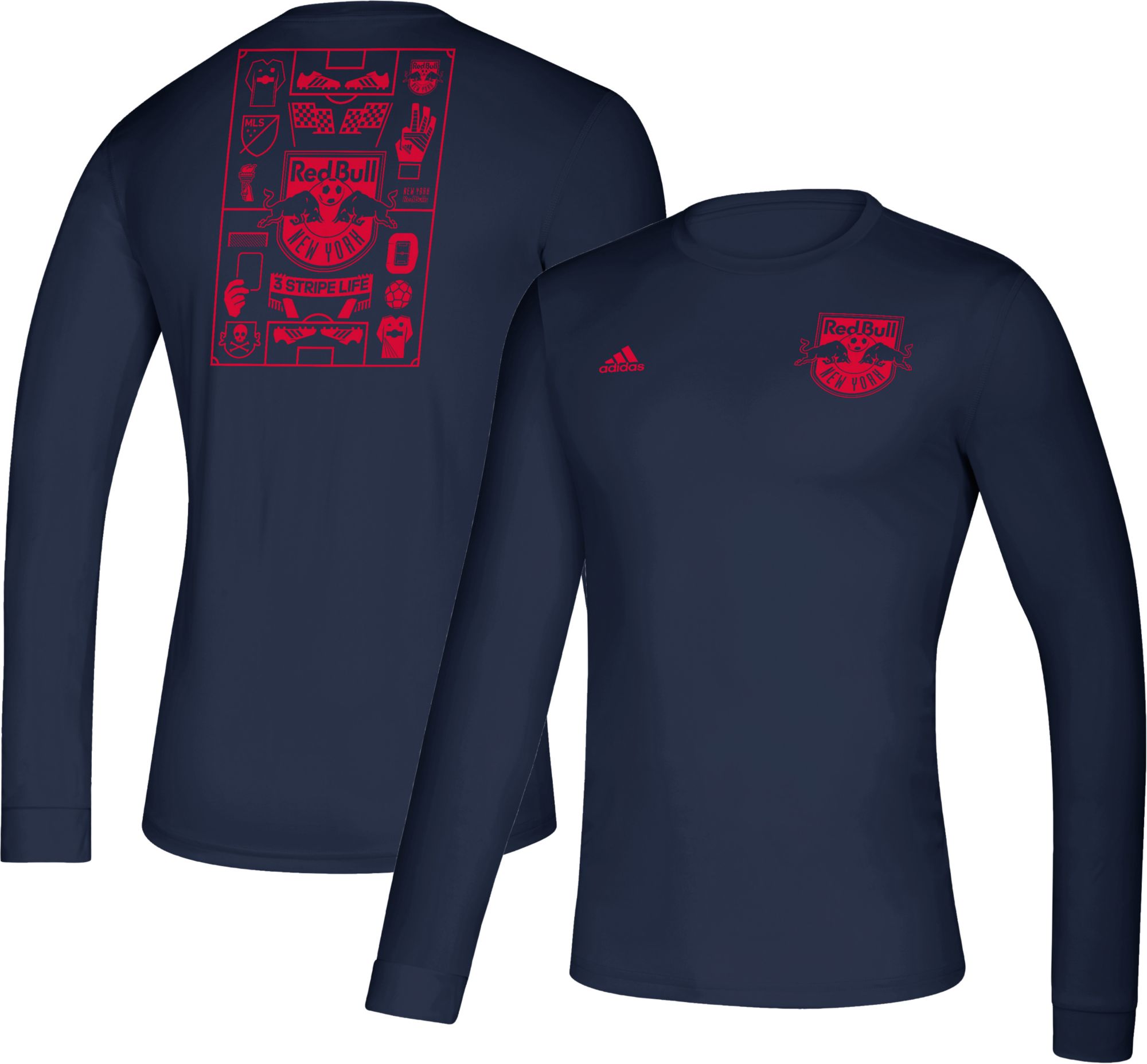 red bulls long sleeve jersey