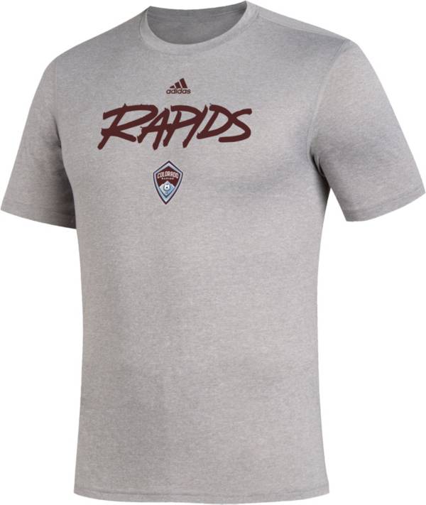 adidas Men's Colorado Rapids Wordmark Gray T-Shirt