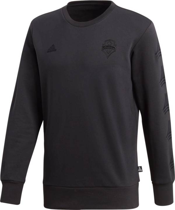 adidas Men's Seattle Sounders Tango Black Crew Sweatshirt