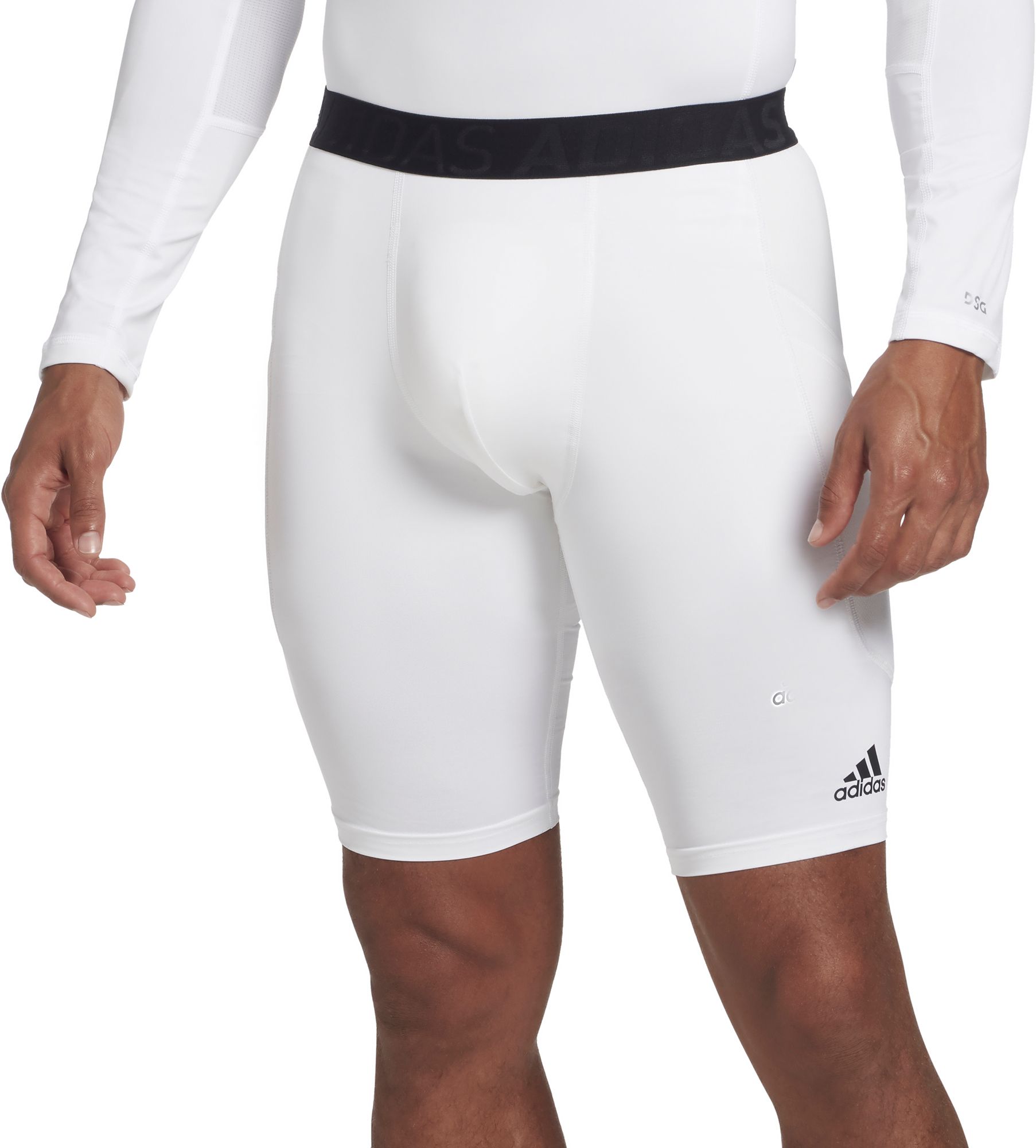 adidas men's triple stripe foam sliding shorts