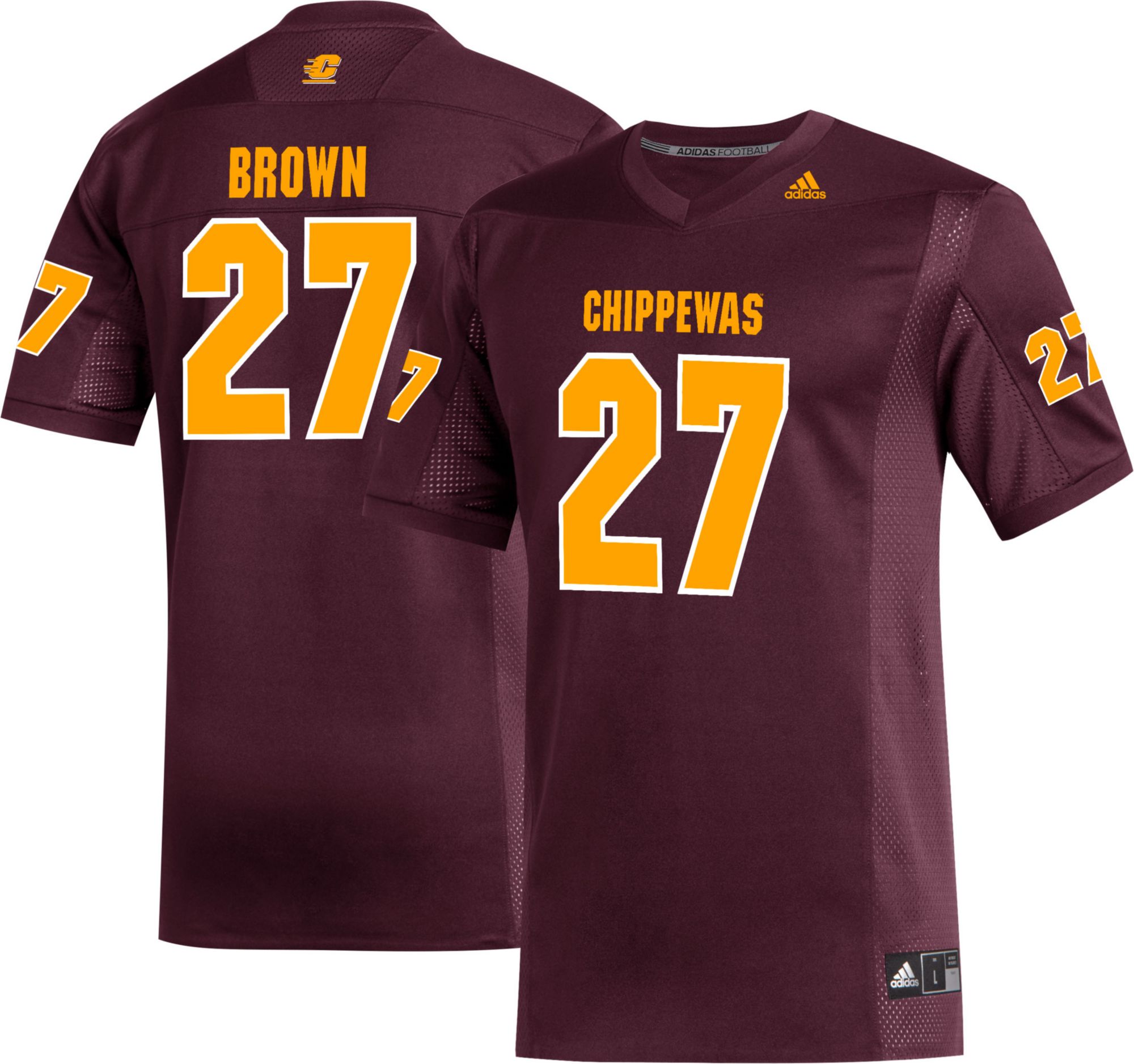 brown football shirt