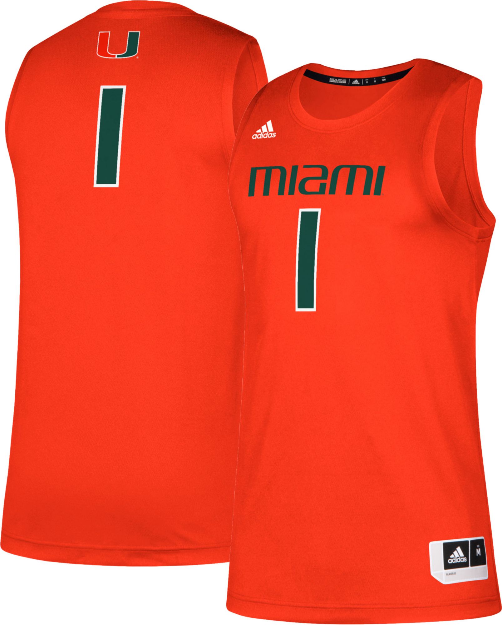 miami hurricanes adidas black jersey