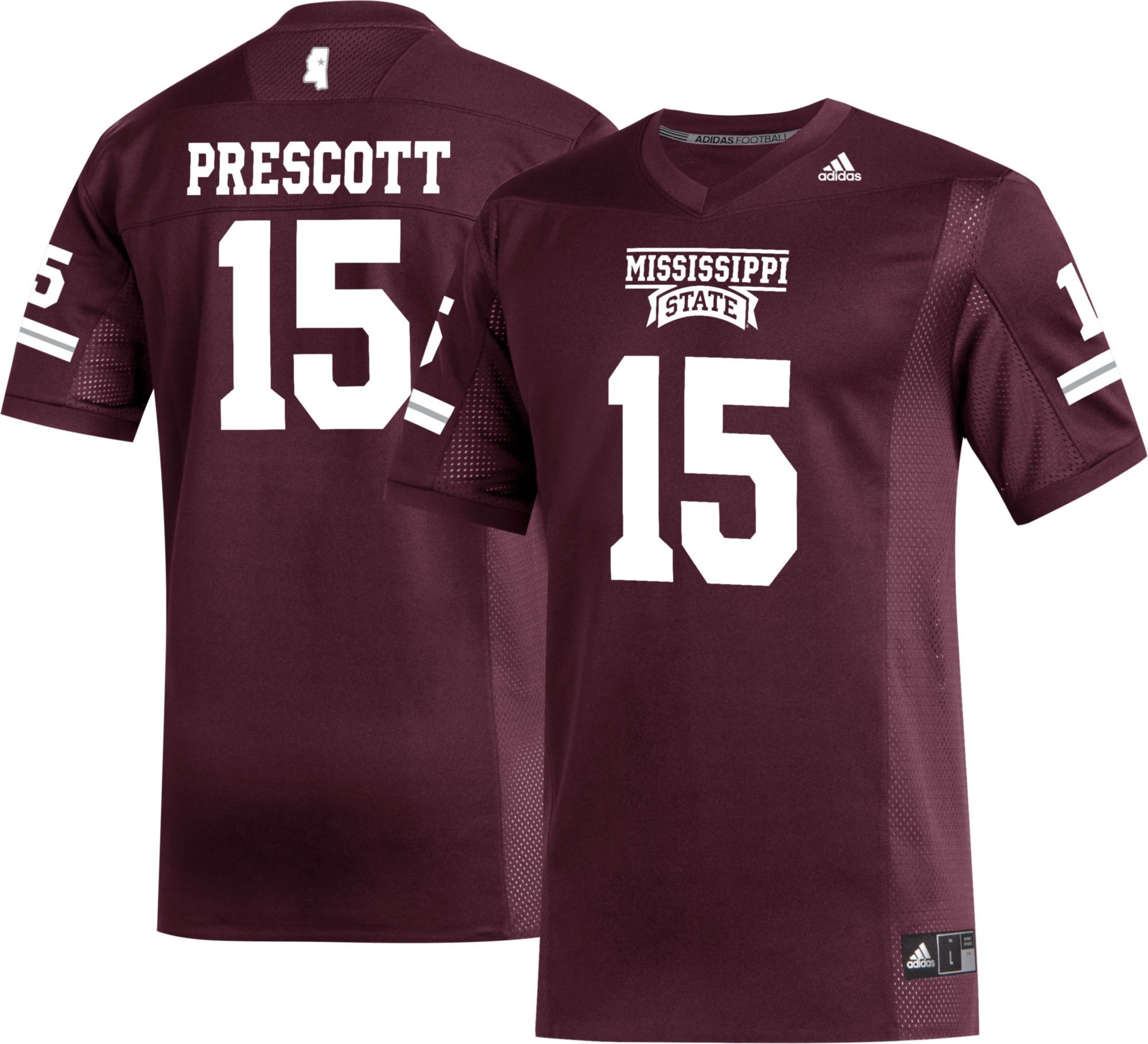 adidas, Shirts, Adidas Mississippi St Bulldogs Dak Prescott Sewn Jersey  All Sizes Cowboys