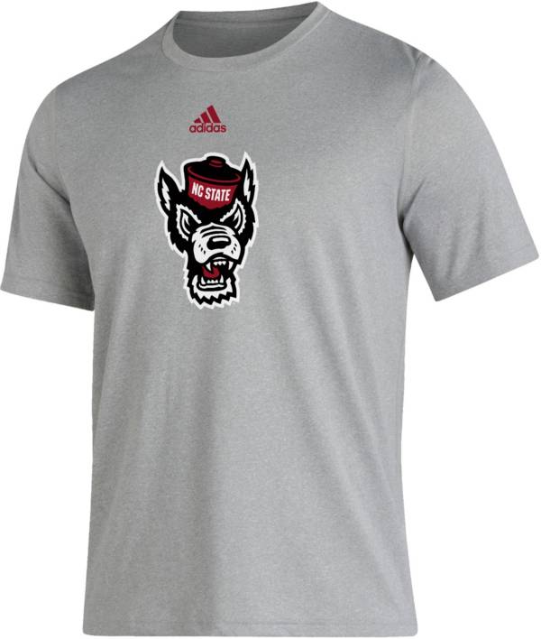 adidas Men's NC State Wolfpack Grey Locker Room Logo Creator T-Shirt