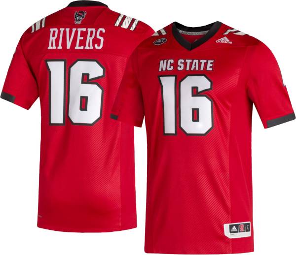 adidas Men's Philip Rivers NC State Wolfpack #16 Red Replica Football Jersey