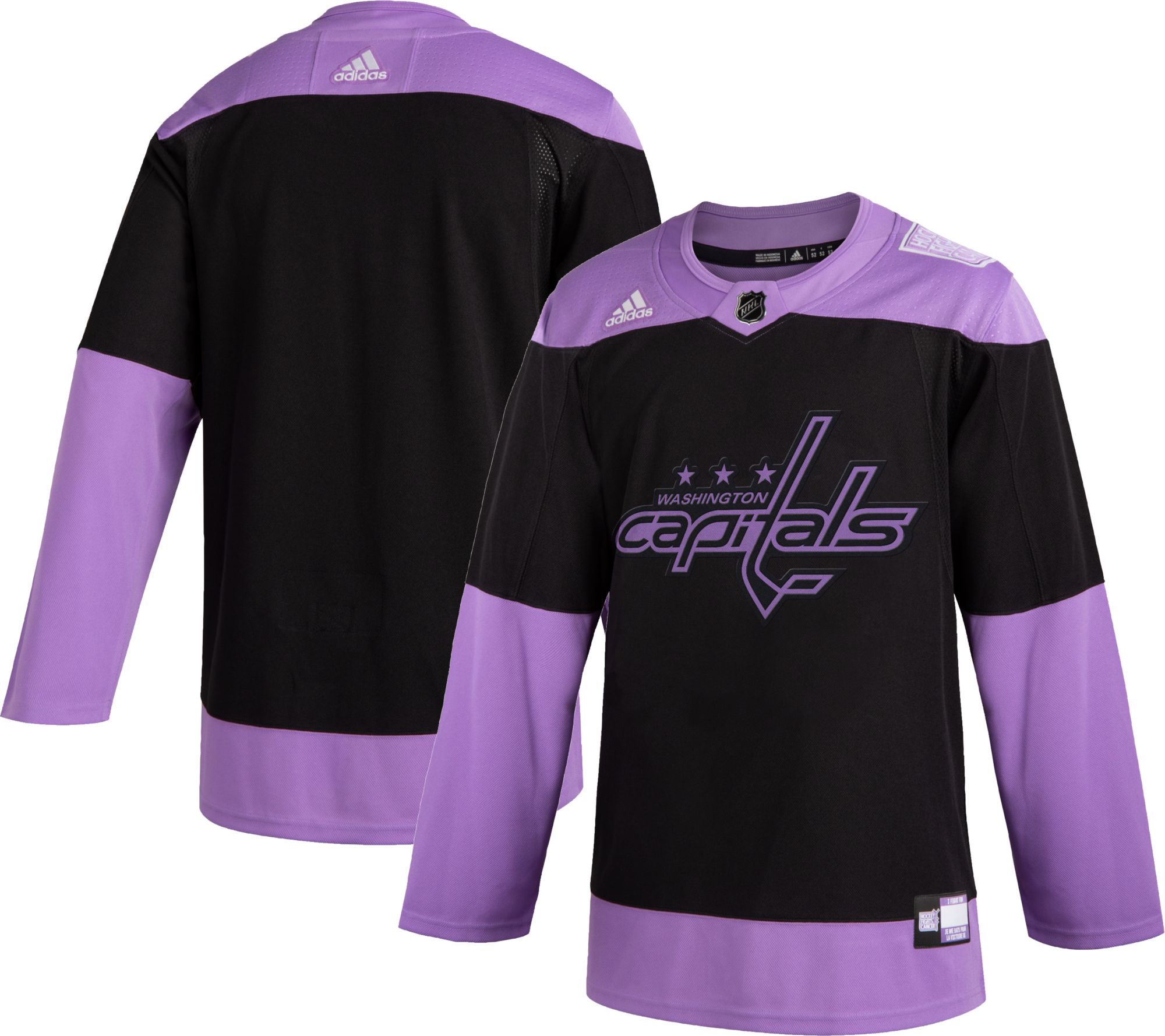 washington capitals hockey fights cancer jersey