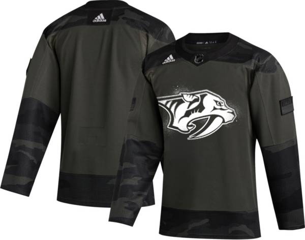 adidas Men's Nashville Predators Camo Authentic Pro Jersey adidas Men's Nashville Predators Camo Authentic Pro Jersey