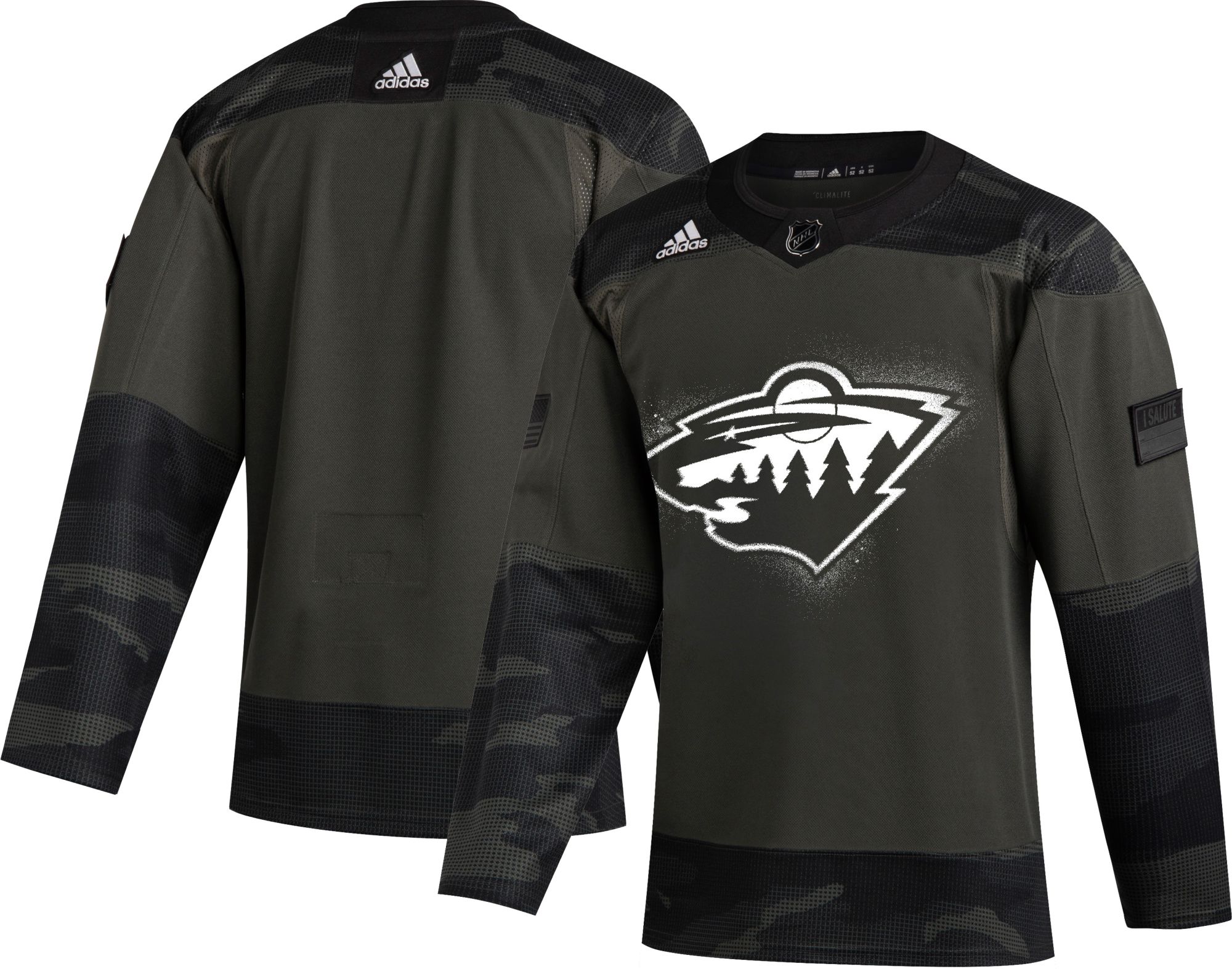 black mn wild jersey