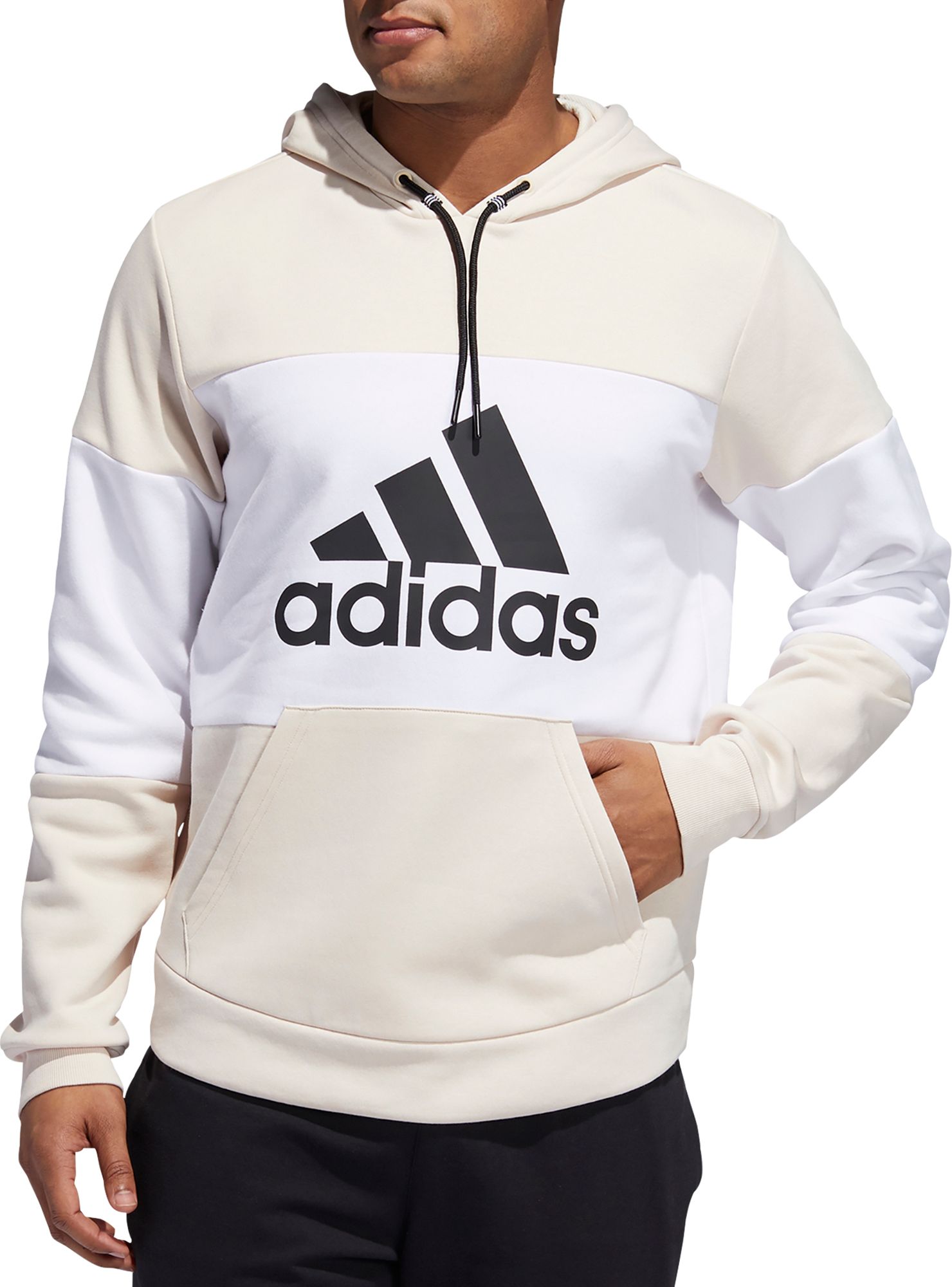 beige adidas hoodie mens