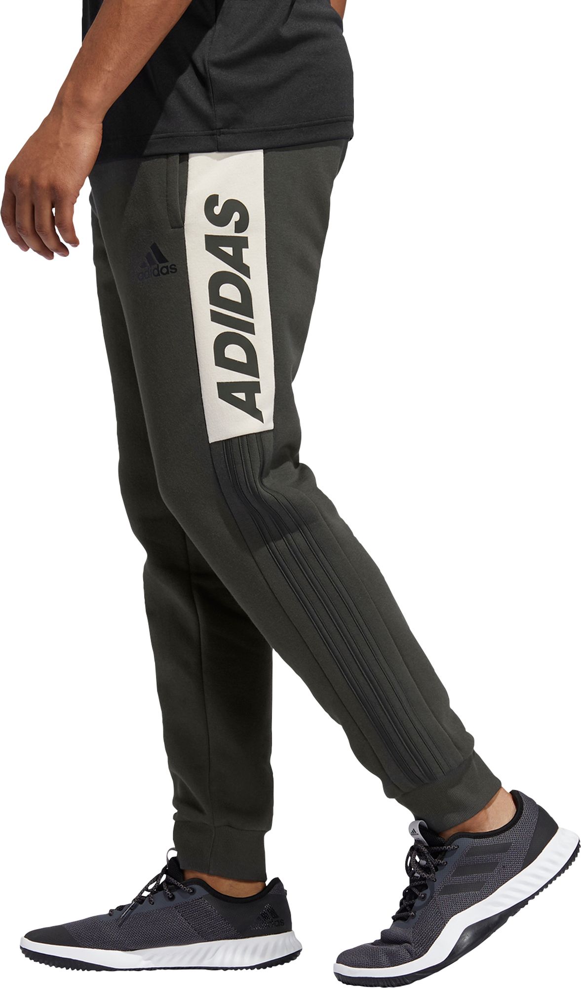 adidas men's post game fleece tapered pants