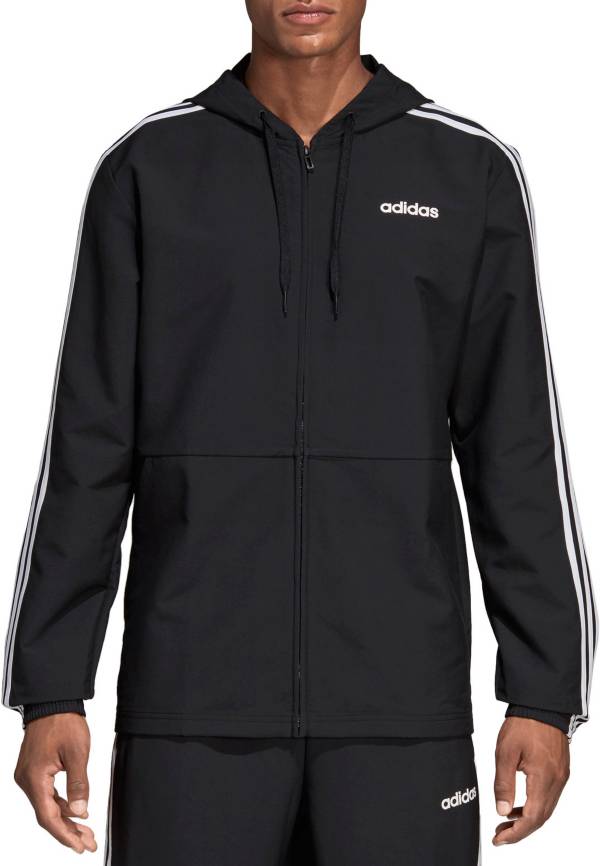 adidas Men's Essentials 3-Stripes Woven Windbreaker Jacket