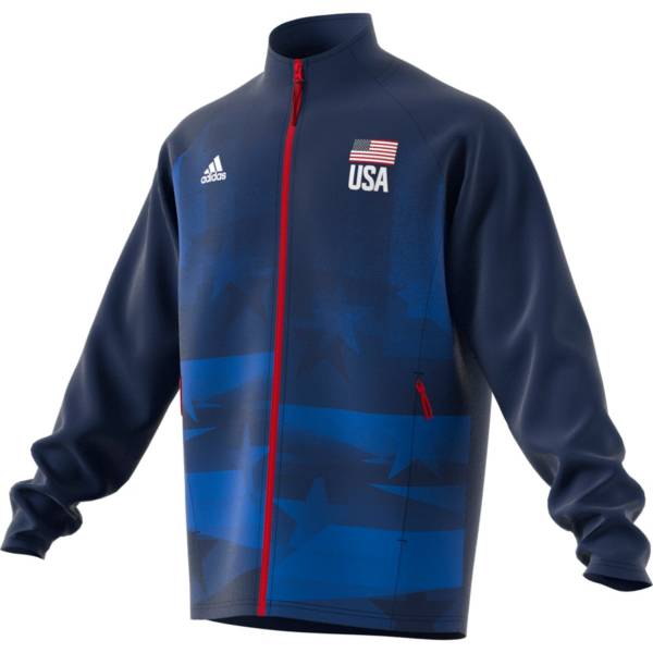 Adidas Men S Usa Volleyball Warm Up Jacket Dick S Sporting Goods