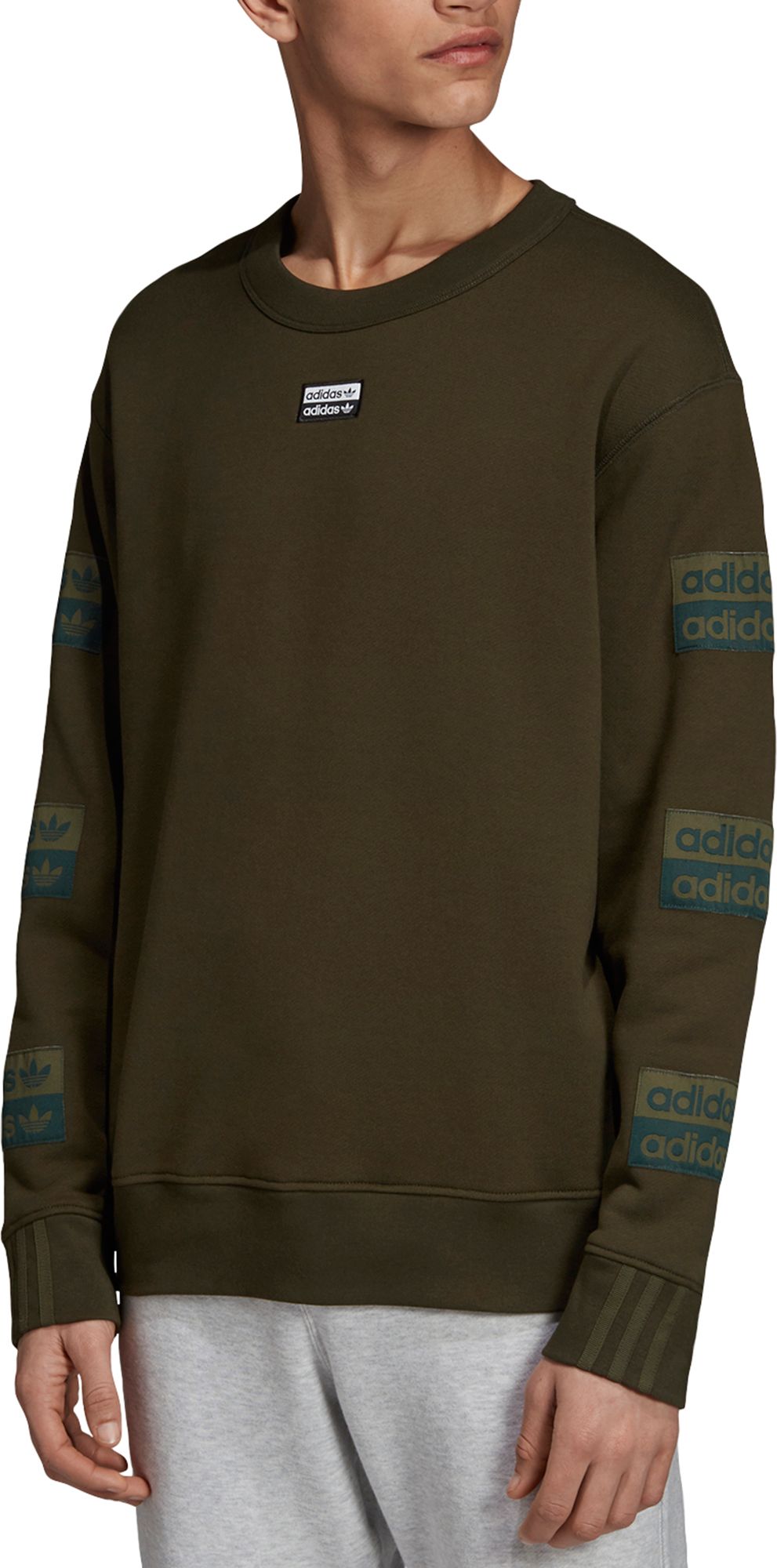 brown adidas sweatshirt