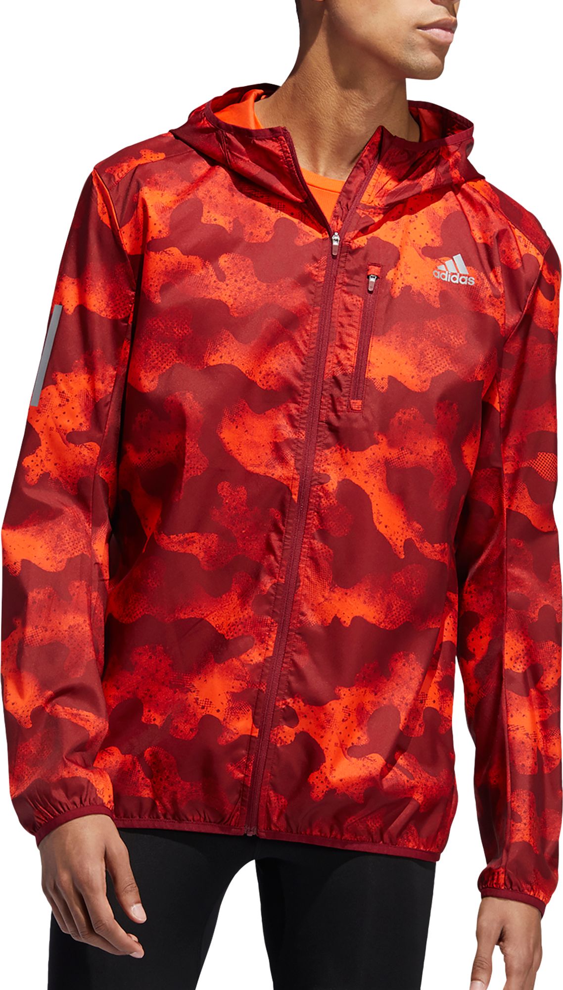 adidas camo running jacket