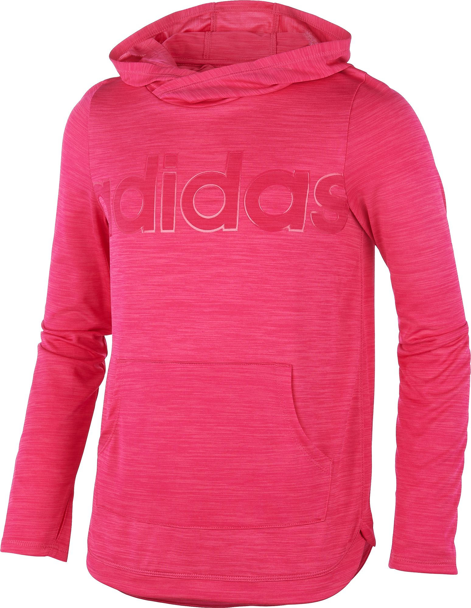 girls red adidas hoodie