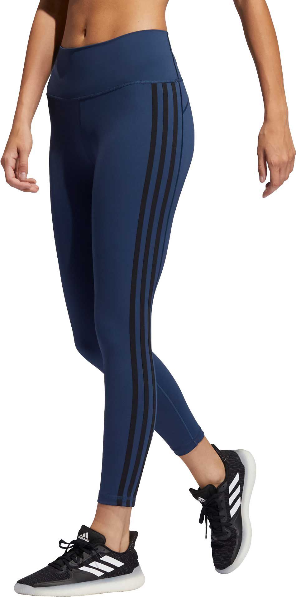 adidas 3 stripe long tight ladies