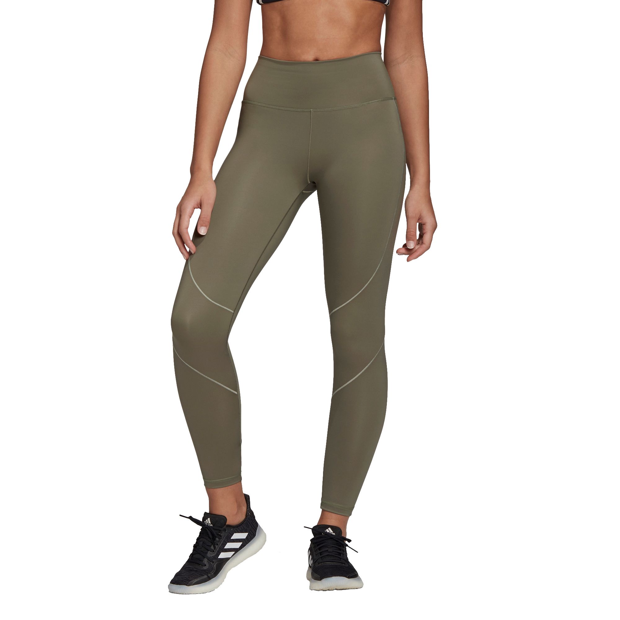 green addidas leggings