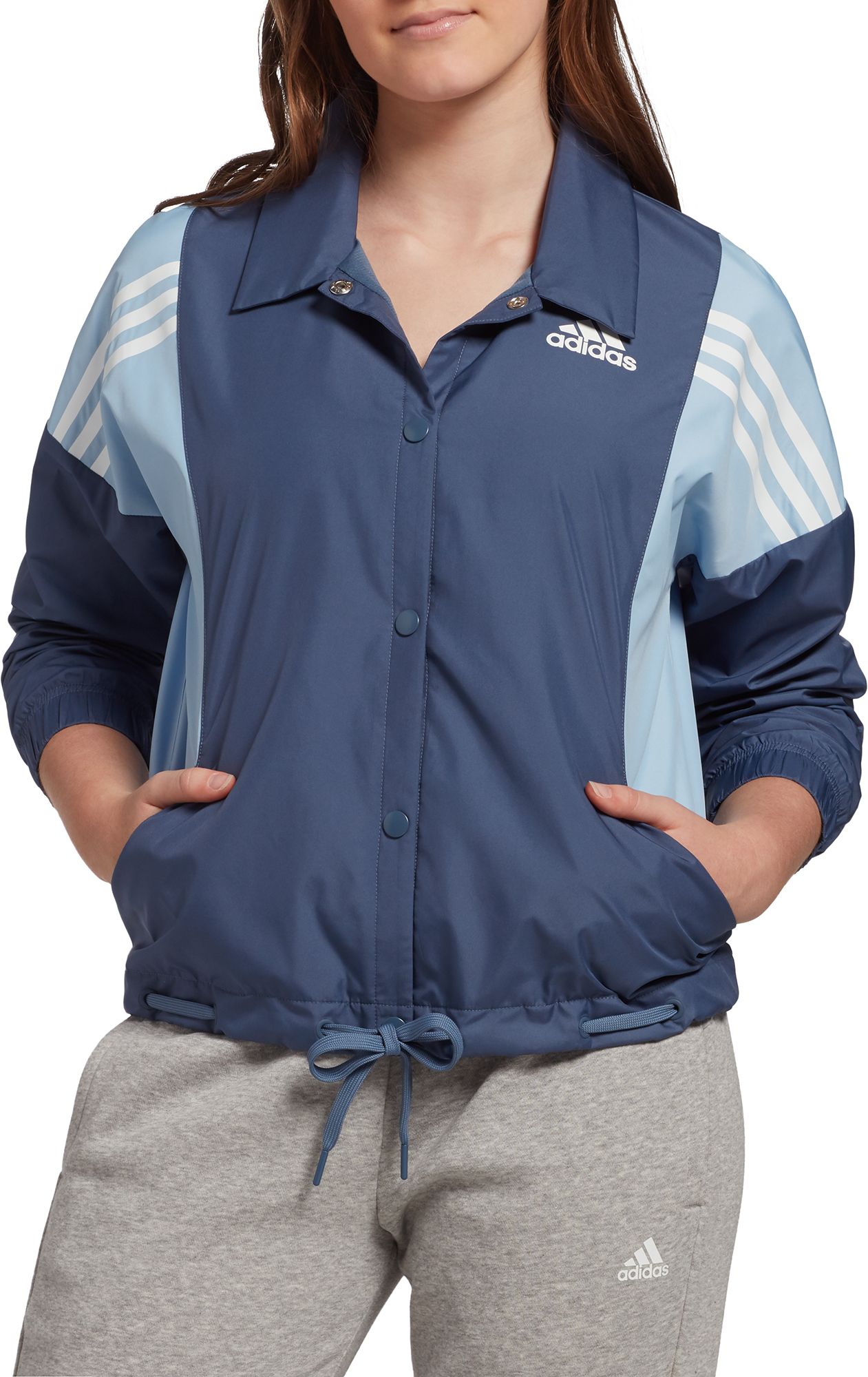 adidas 3 stripe jacket women's