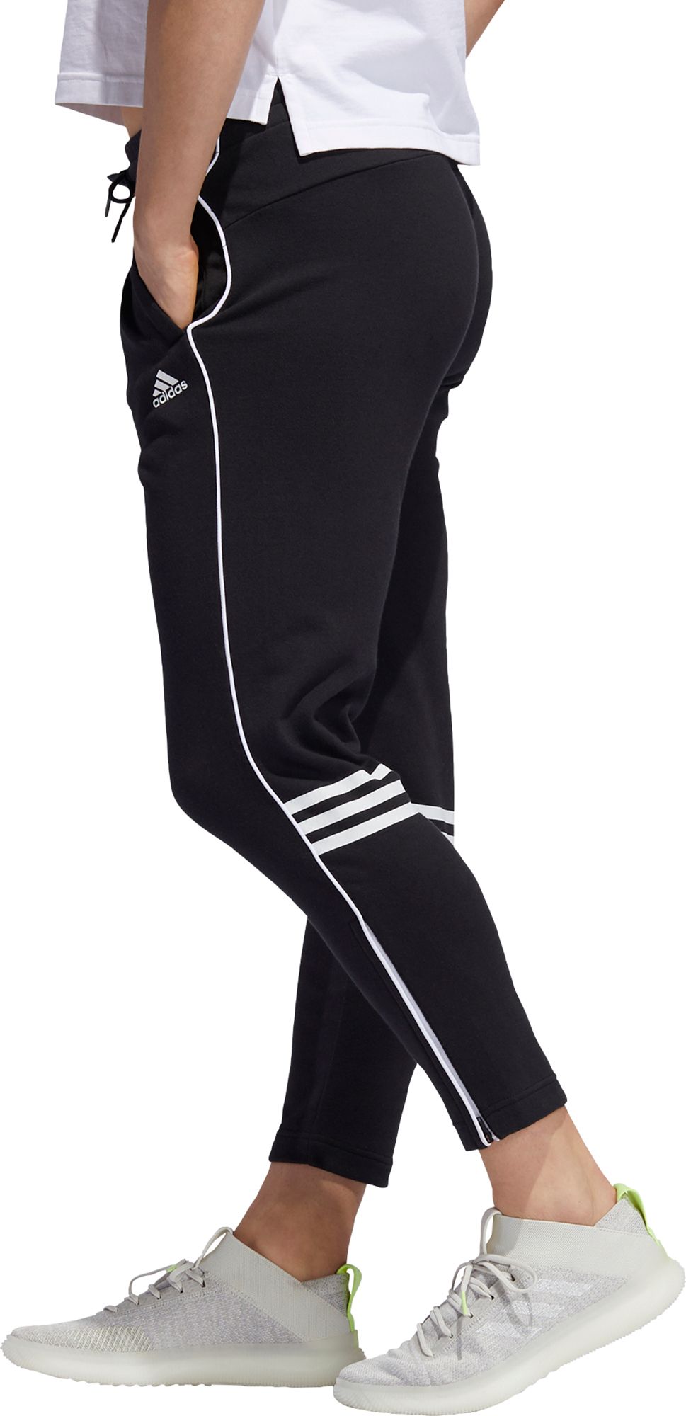 adidas women's pants with zipper