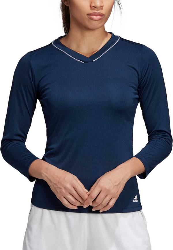 adidas Women's Club UV Protect ¾ Sleeve Tennis Shirt | DICK'S ...