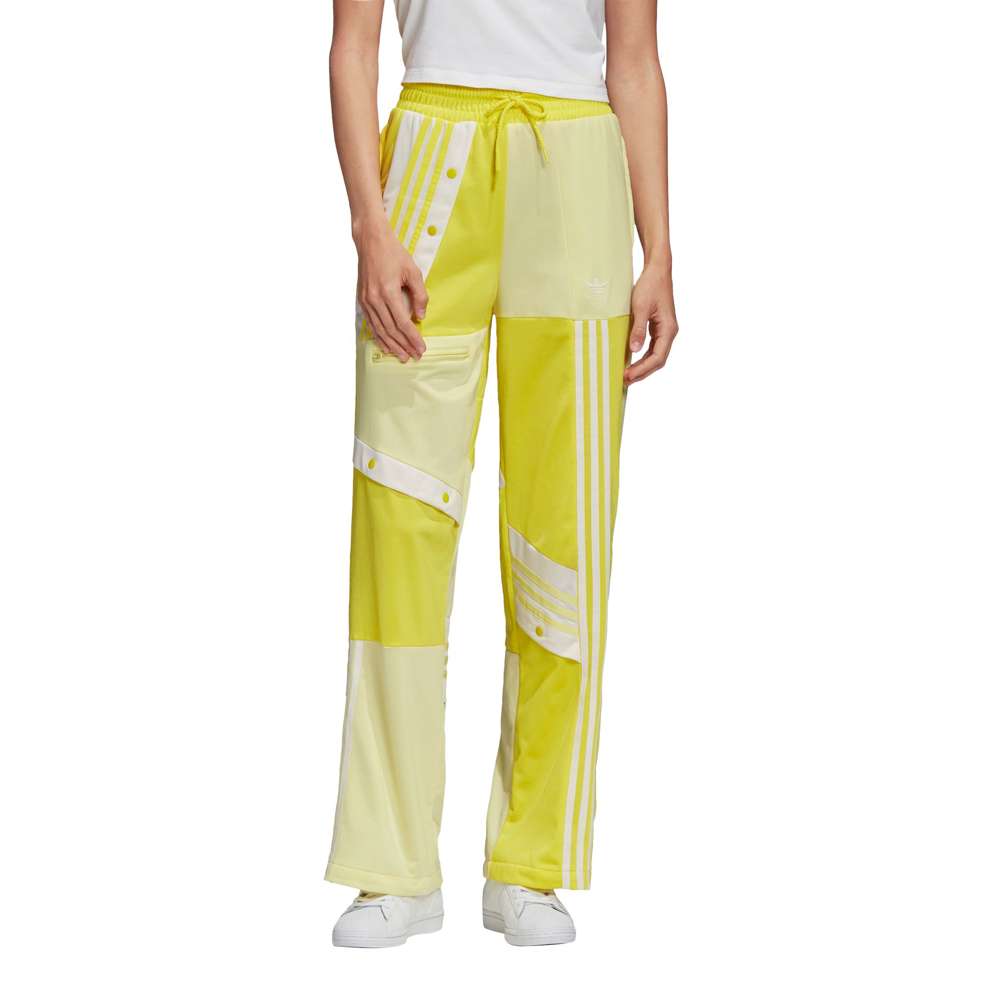 yellow adidas pants womens