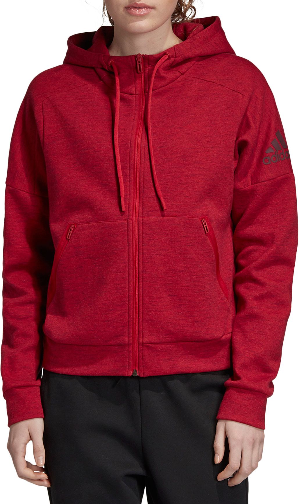 adidas melange hoodie