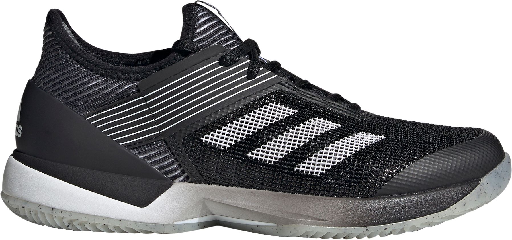 adidas womens black tennis shoes