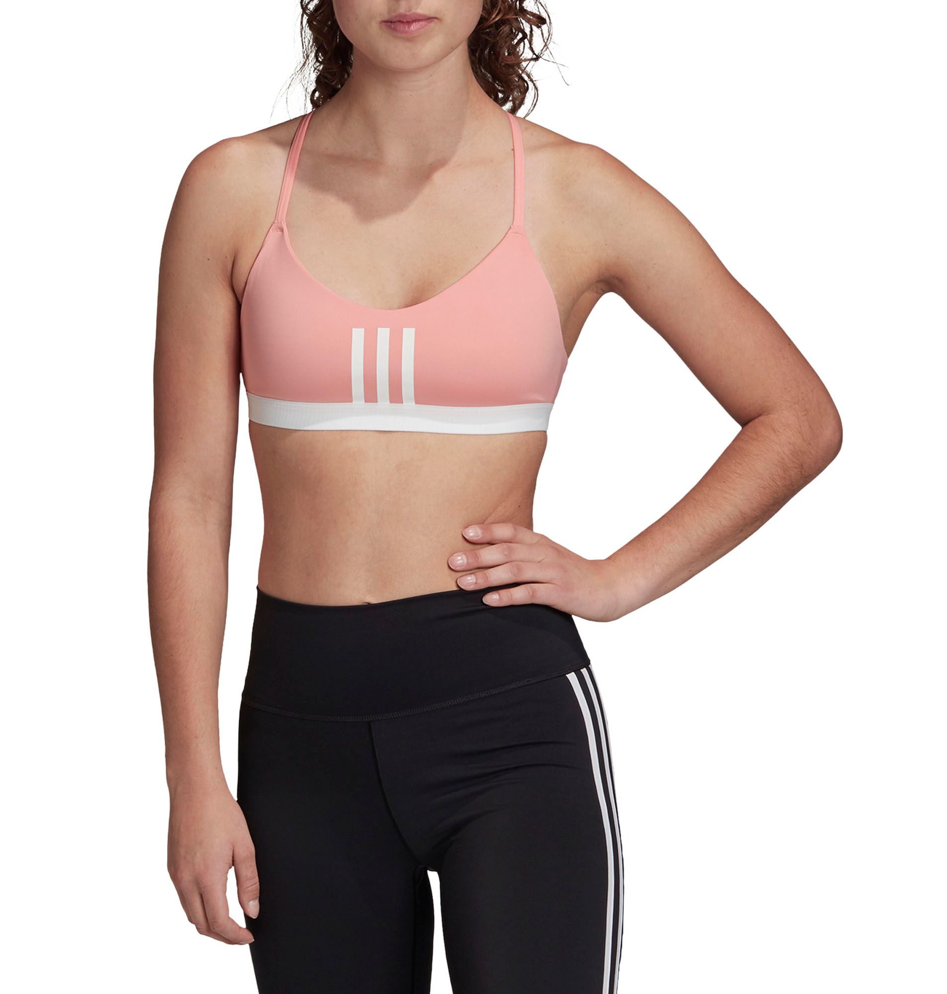 adidas all me 3 stripe bra