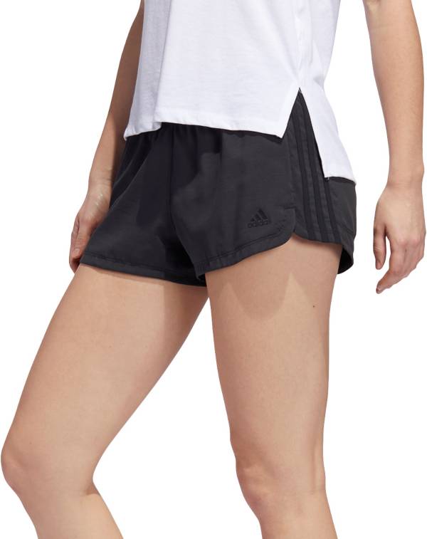 Buy Adidas Pacer 3-Stripes Woven Two-in-One Shorts black/white