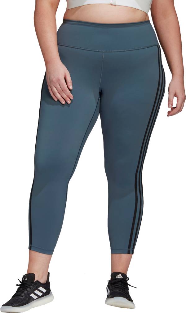 adidas Women's Plus Size Believe This 2.0 3-Stripes 7/8 Tight product image