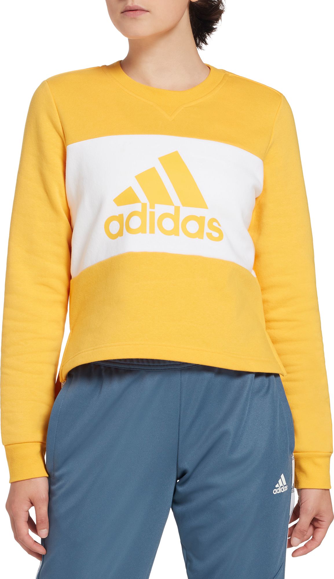 adidas panel crew sweatshirt