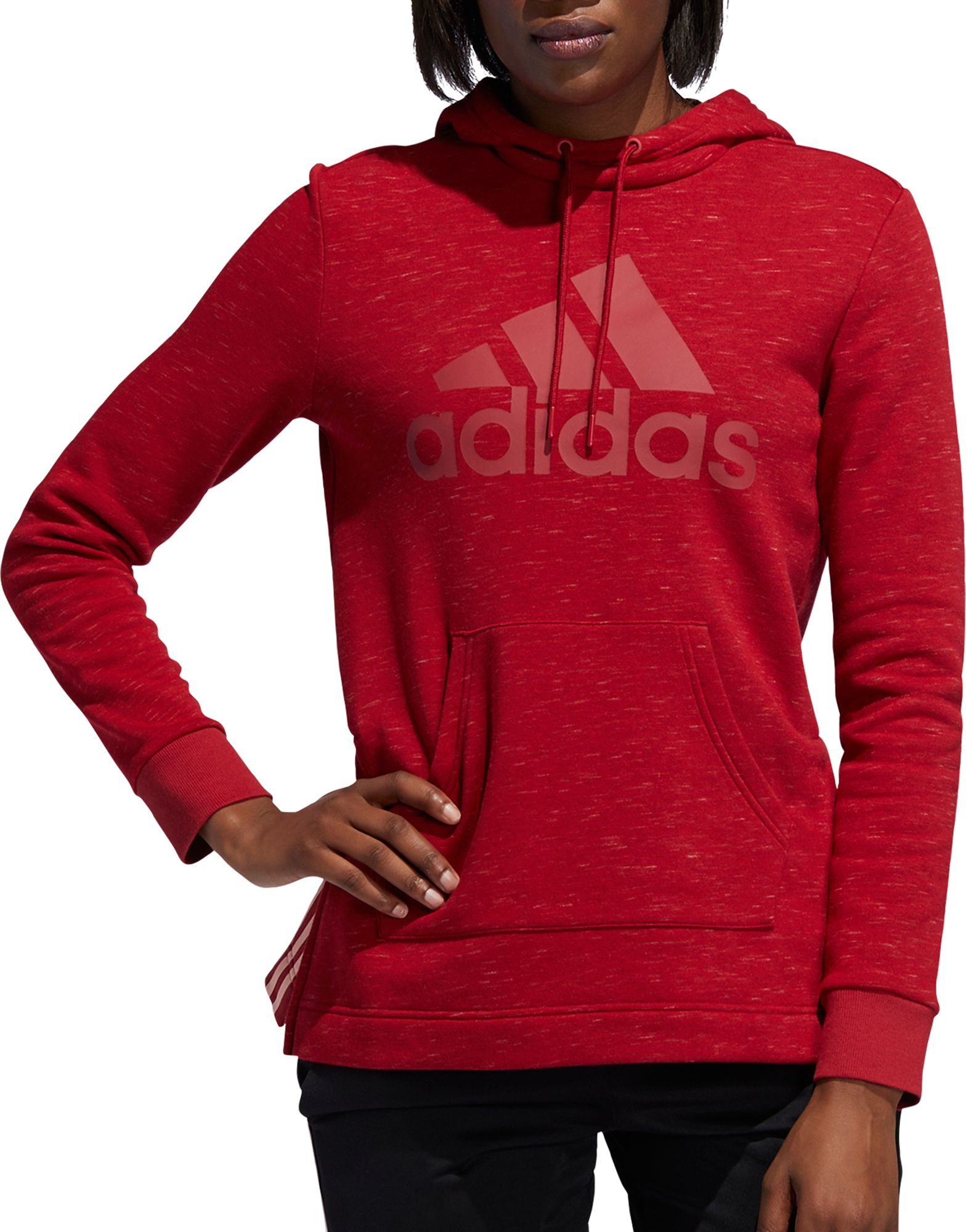 adidas hoodie women red