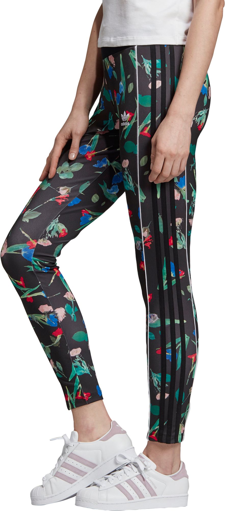 adidas women's floral leggings