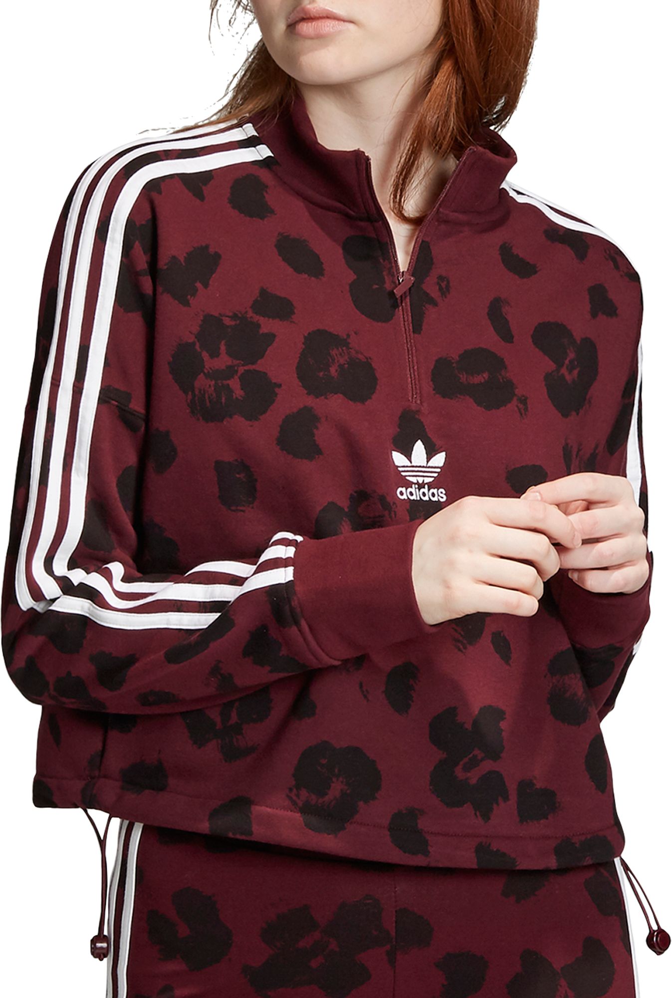 maroon adidas pullover