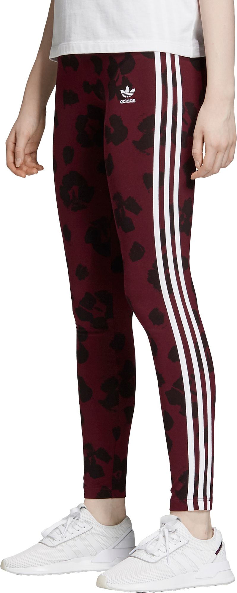 burgundy leggings adidas