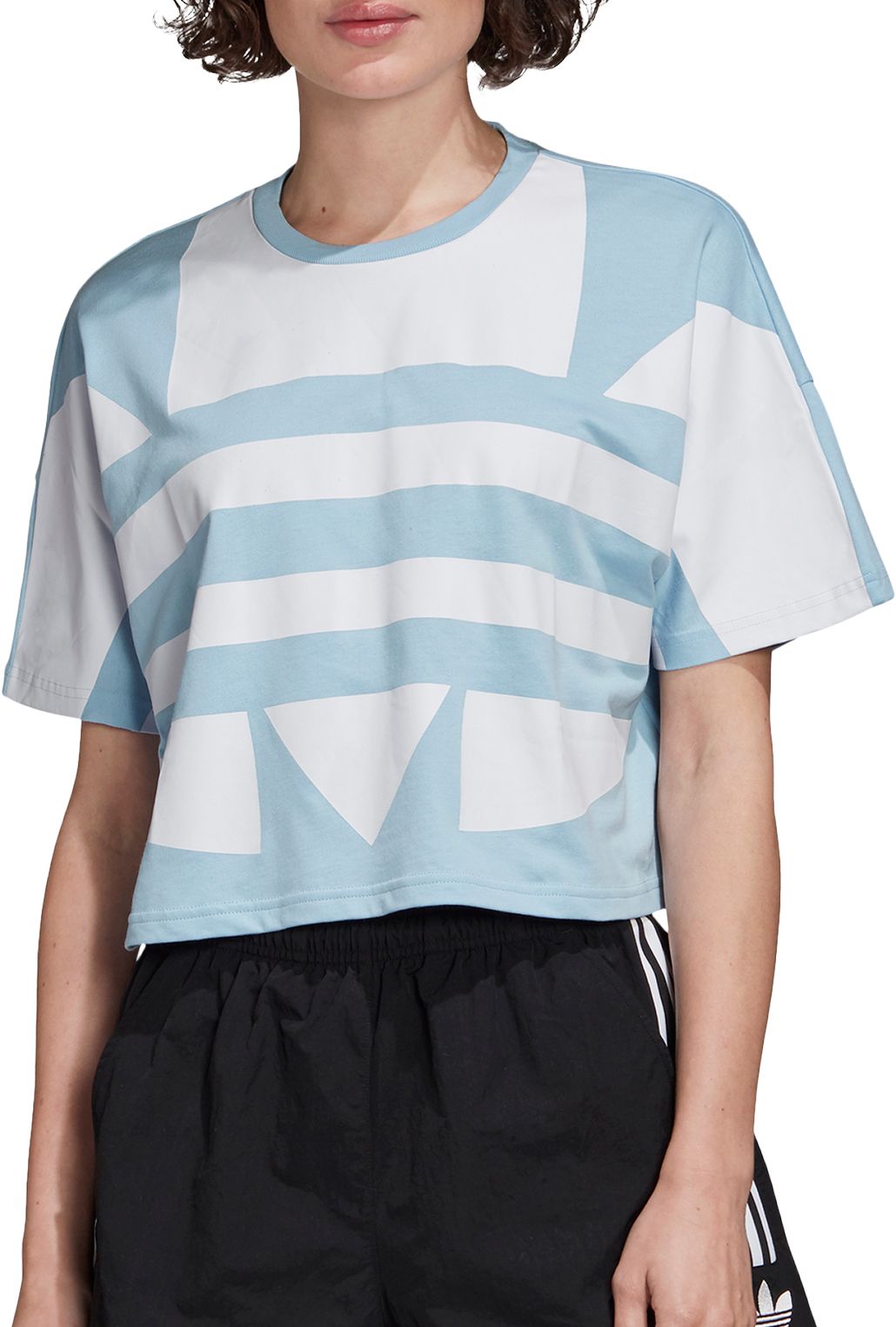 adidas cropped t shirt women's