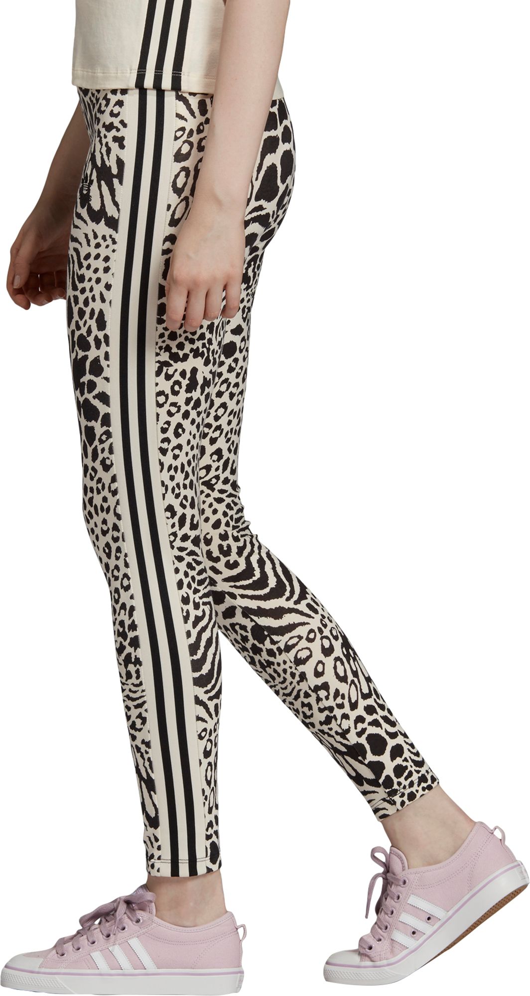 adidas leopard print tights