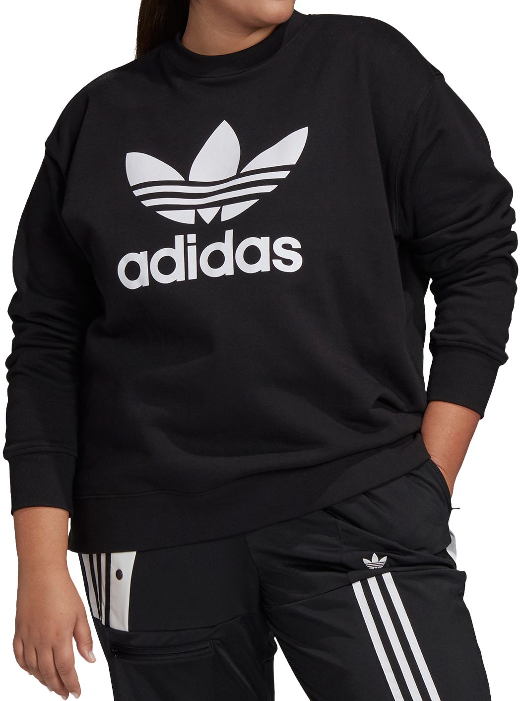 womens adidas crew neck sweatshirt