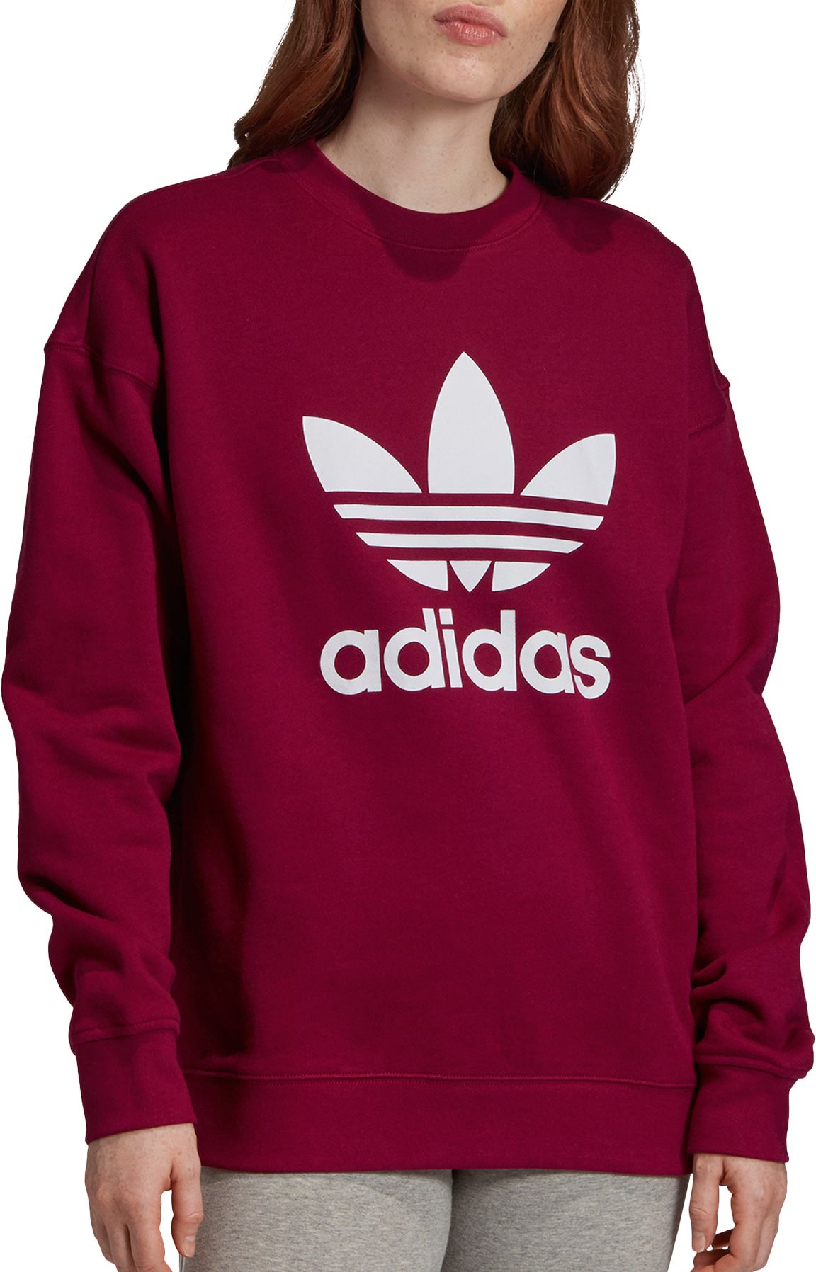 adidas women's logo crew sweatshirt