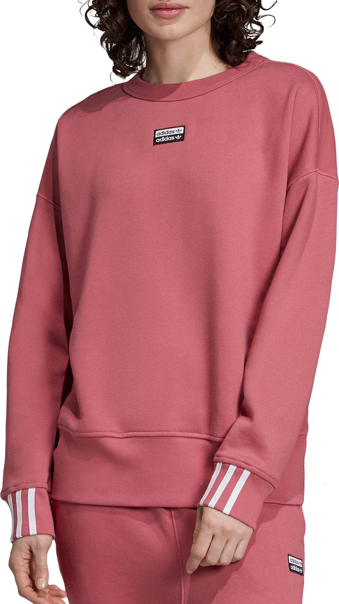 adidas originals crew neck logo sweatshirt