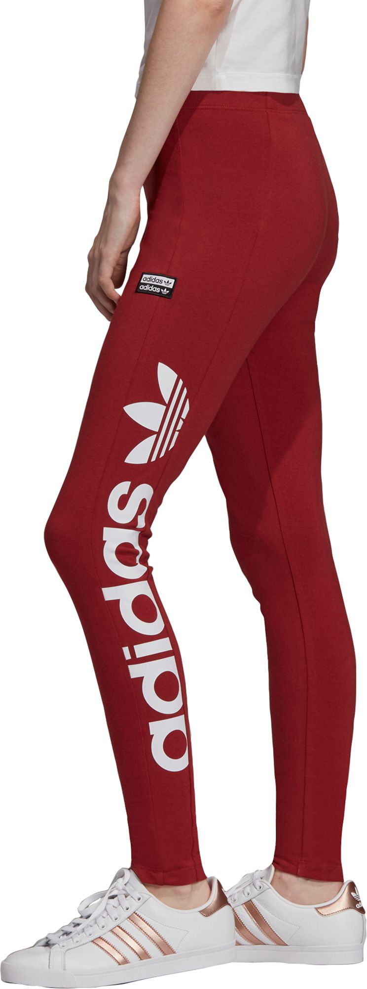 red adidas tights womens
